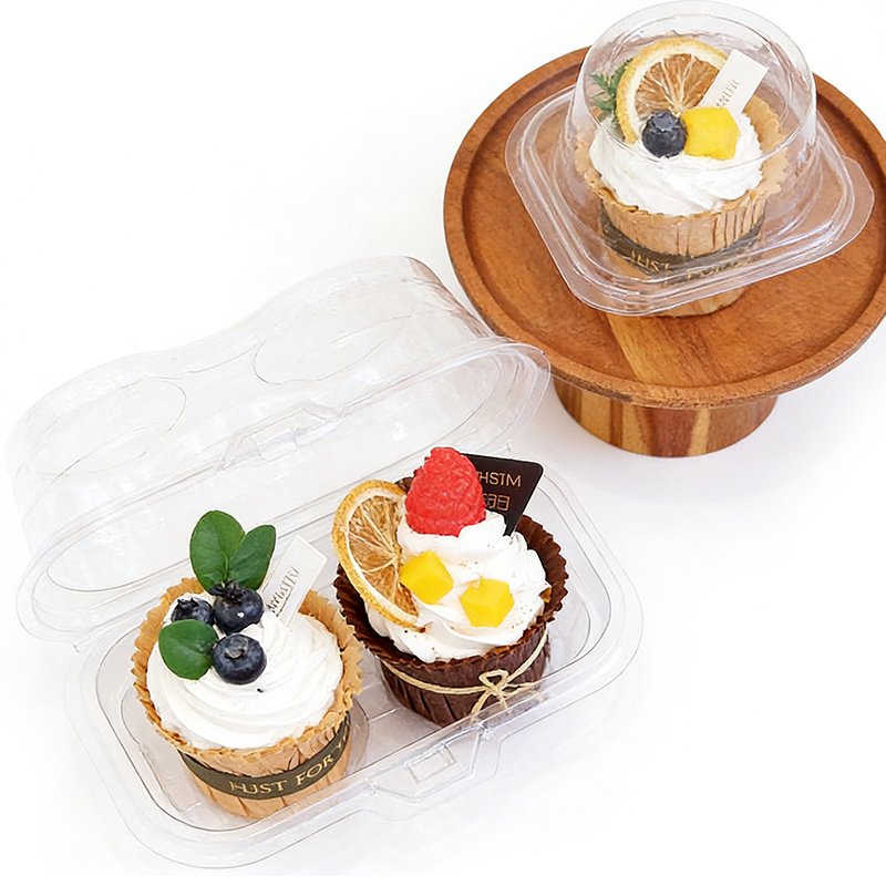Custom Clear Plastic Cupcake Carry Boxes