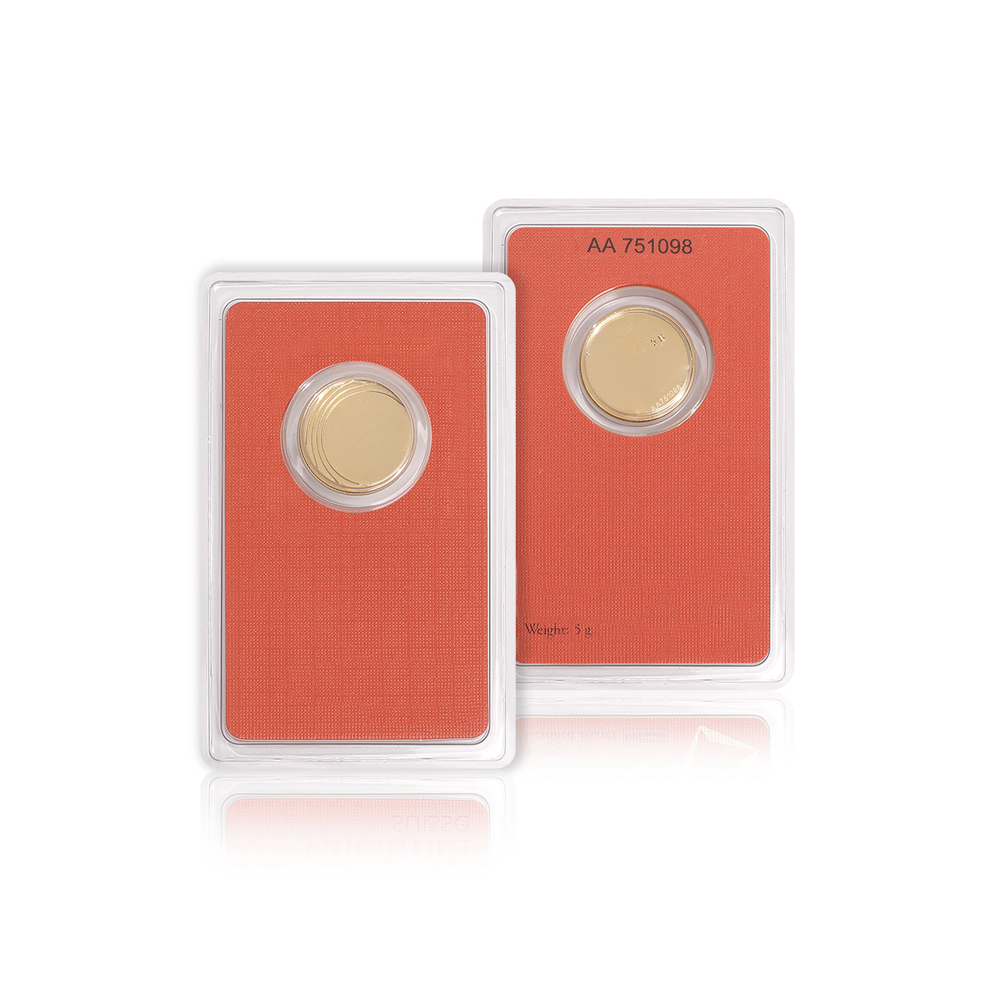 Plastic Assay Card for Gold Coins